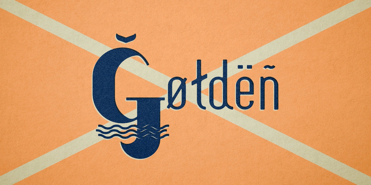 フォント Oceantide Display